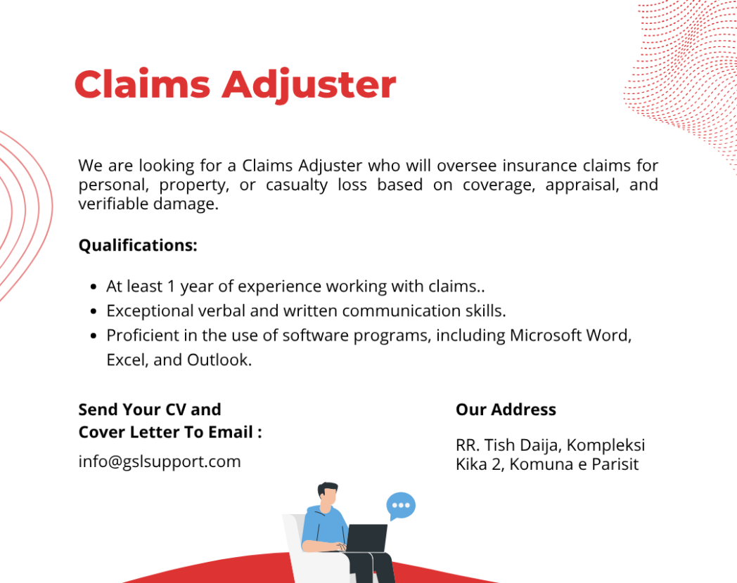 claims adjuster career opportunity GSL Enterprise Support