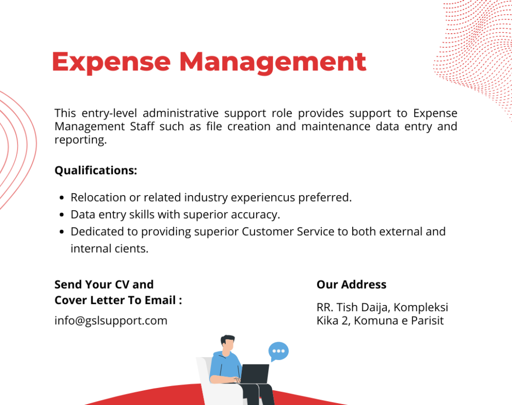 expense management job opportunity GSL Enterprise Support