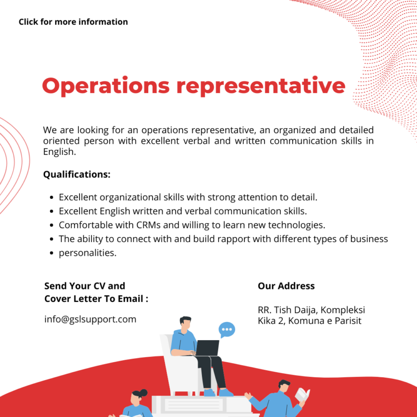 operations representative career GSL Enterprise Support