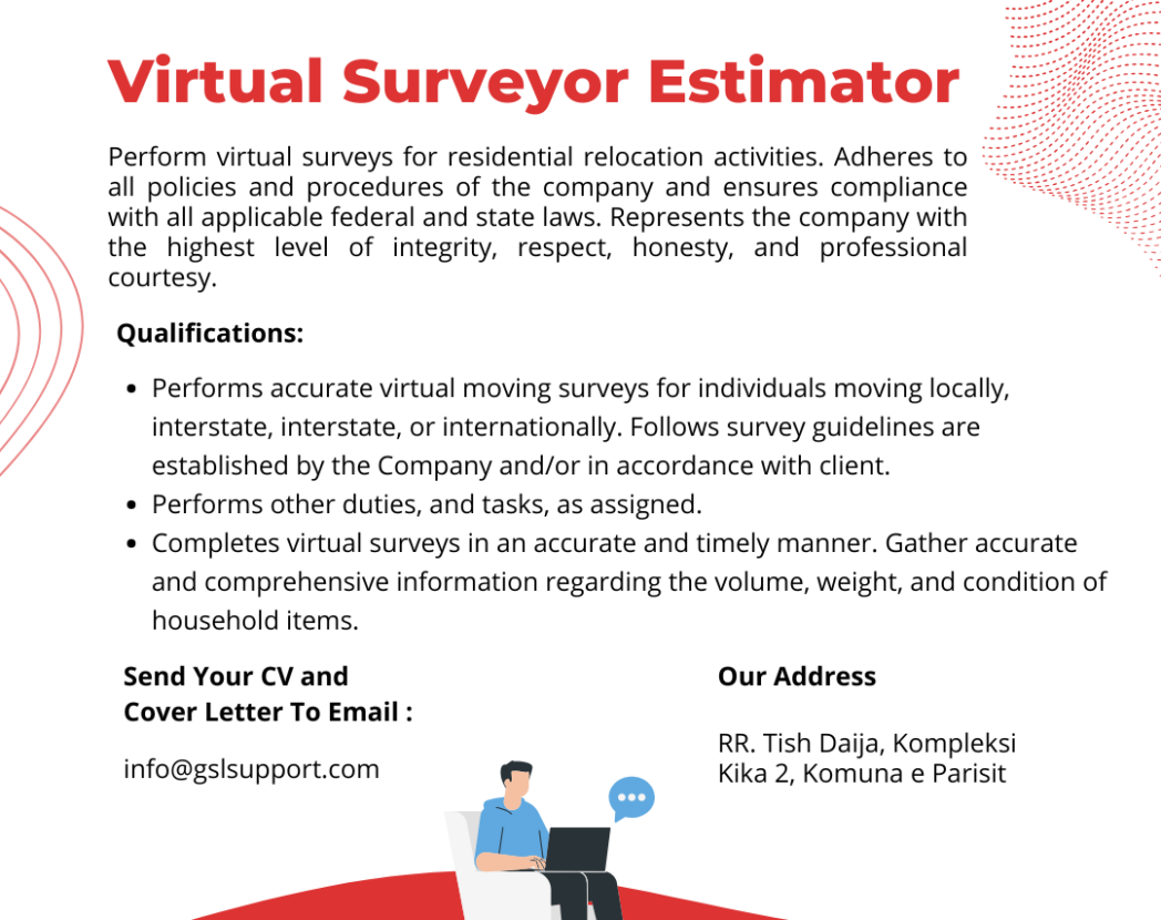 virtual surveyor estimator job GSL Enterprise Support
