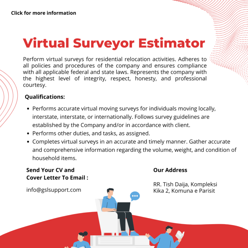 virtual surveyor estimator job GSL Enterprise Support